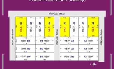 Tanah Dekat Pintu Tol Fasum Jalan 5 Meter Kota Purworejo
