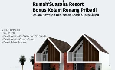 Rumah rasa Villa di Kawasan Wisata, bonus Minipool & Smarthome