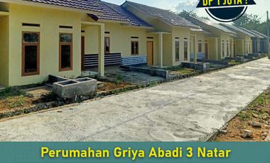 rumah 2 kamar bangunan siap huni FREE 1 angsuran