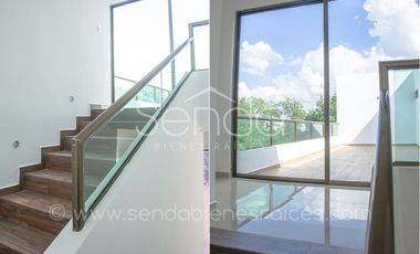 Casa en venta de 4 habitaciones con piscina grande en San Diego Cutz Conkal