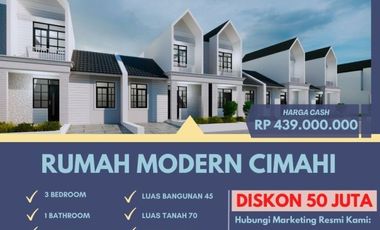 Rumah Milenial 2 Lt di Cimahi Padaasih 400 Jutaan