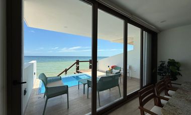 Venta, Villa frente al mar en Telchac Puerto Yucatán 3 recámaras