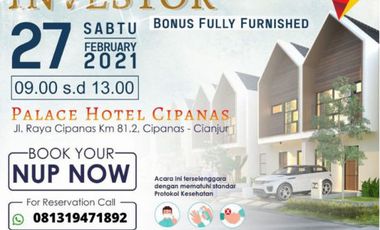 PERUMAHAN VILLA MEWAH MURAH 2 LANTAI PUNCAK CIPANAS