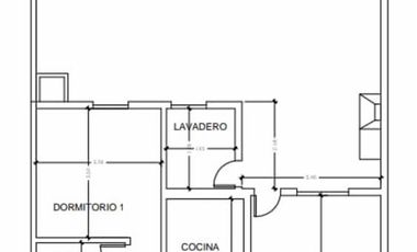 CASA DE TRES AMBIENTES