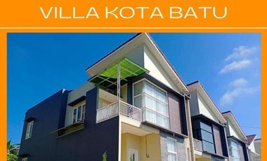 Rumah Villa Plus Kolam Renang Pribadi Dijual di Kota Batu Malang