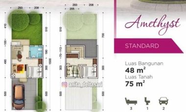 Ciamik Mewah, Grand Deltasari , Aralia Type Amethys, Sidoarjo | Br181 G