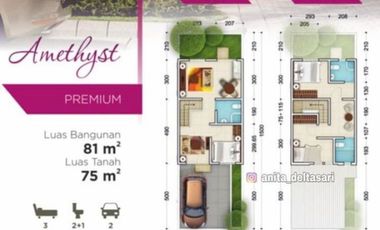 Ciamik Mewah, Grand Deltasari , Aralia Type Amethys, Sidoarjo | Br181 G