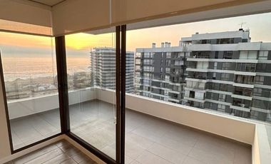 En arriendo hermoso  departamento vista al mar sector norte