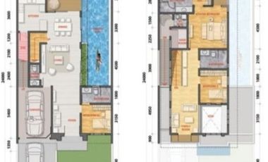 Luxuary Townhouse 2 lantai dgn private swimming pool di Tanjung barat,Jaksel