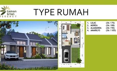 Mewah, Taman Krian Regency, One Gate System | Br238 A