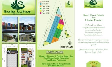 RUMAH SIAP HUNI DEKAT PLUNENG KLATEN, HARGA MURAH AKSES MUDAH
