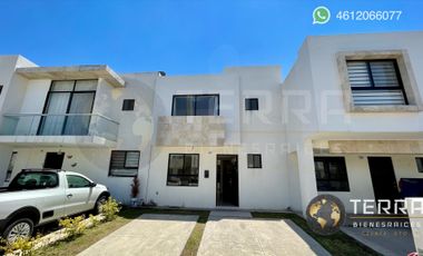 Renta Casa Semi Amueblada En Villa Marino La Cantera Celaya Gto. $9,000 Terreno: