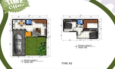 Rumah Dijual di Malang Tipe 45/77 View Kawi Dekat Alun2