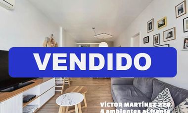 Victor Martinez al 200 departamento de 4 ambientes en venta en Caballito con balcon corrido.