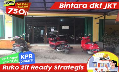 RUKO STRATEGIS PINGGIR JL RAYA BINTARA JAYA BEKASI DKT JAKARTA TOL LRT