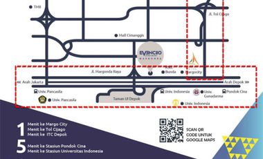 For Rent Evenciio Margonda Apartment type Studio