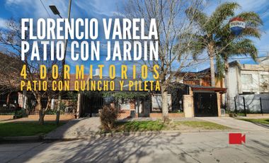 Venta Casa con Cochera Quincho y Pileta. F. Varela