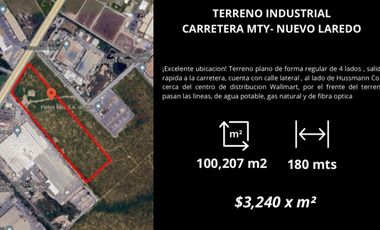 Negociable terreno , Mty-Nvo Laredo, Cienega de Flores NL OPCION A RENTA