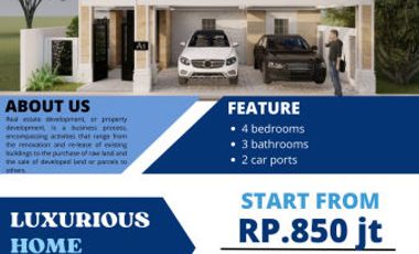rumah di jual di jl gulama type 90 3 menit ke living word