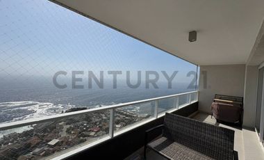 Departamento en venta Costa de Montemar, vista despejada