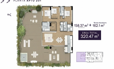 apartamento en venta en poblado el campestre. Cod V13475