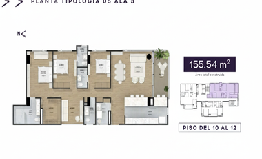 apartamento en venta en poblado el campestre. Cod V13475