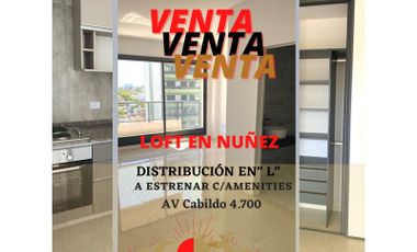 Nuñez, Loft, DLS 95.000,c/amenities