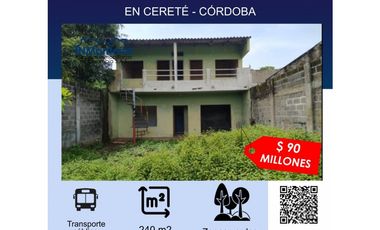 SE VENDE LOTE EN CERETE CORDOBA