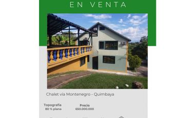 Chalet en venta Quimbaya- Montenegro