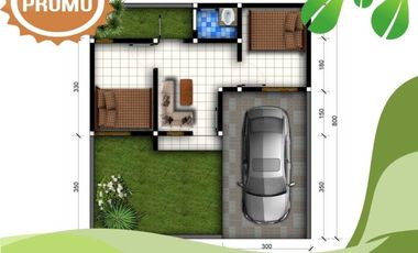 Jual Rumah Malang Tipe 25/107 Posisi Hook FASUM Paling Lengkap Diskon 20% Masa PPKM