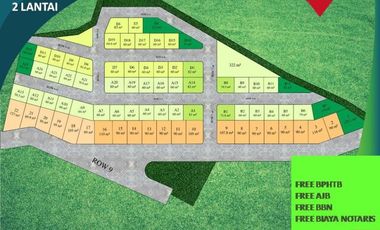 Rumah Dijual di Malang Tipe 45/77 Dekat Alun2 Free Biaya2