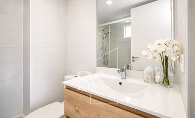 Departamento nuevo, tipo polilla, 2 D, 2 B, Ñuñoa, Metro