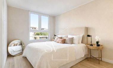 Departamento nuevo, tipo polilla, 2 D, 2 B, Ñuñoa, Metro