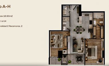 Departamento en Venta Valle Poniente