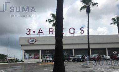 LOCAL COMERCIAL 3 EN RENTA UBICADO  EN PLAZA 3 ARCOS, TAMPICO TAMAULIPAS.