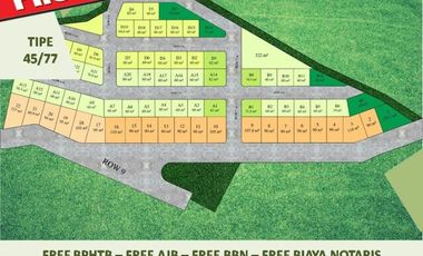 Rumah Dijual di Malang Tipe 45/77 Free Biaya2 View Katu