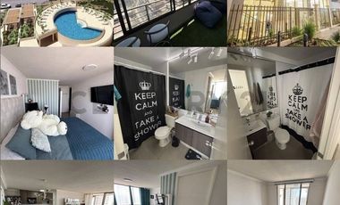 SE ARRIENDA HERMOSO DEPARTAMENTO CON EXCLUSIVA VISTA AL MAR.