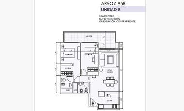 Departamento de 3 ambientes en Venta en Villa crespo