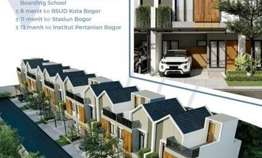 Townhouse Rumah Syariah 2 lantai Tengah Kota Bogor Gratis Rooftop Tanpa BI Checking