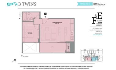 Departamento en venta de 1 dormitorio en Pinamar Chico