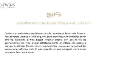 Departamento en venta de 1 dormitorio en Pinamar Chico