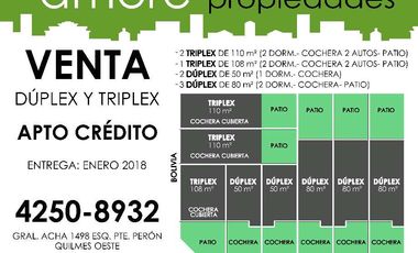 Duplex en venta en Quilmes Oeste