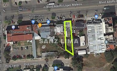 BLVD. LOPEZ MATEOS PTE: EN EL CORAZÓN FINANCIERO DE LA CIUDAD, LOCAL/TERRENO.