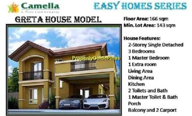 5 Bedroom House for sale in Camella Cielo - Greta Model