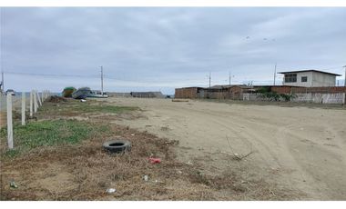 terreno de venta  frente al mar en Crucita Manabí