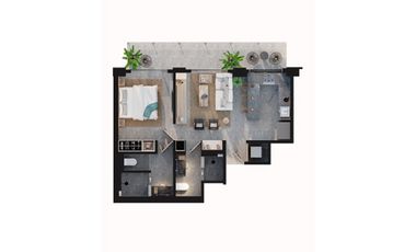 Home Unit 203 - Condominio en venta en Emiliano Zapata, Puerto Vallarta