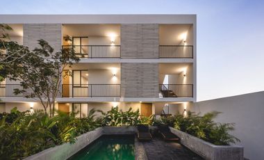 Departamento con balcón y dos recámaras en Temozón - ENTREGA INMEDIATA