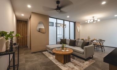 Departamento con balcón y dos recámaras en Temozón - ENTREGA INMEDIATA