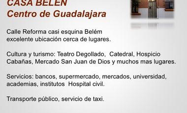 RENTA De Departamento tipo LOFT  Amueblado Para Dos Centro Guadalajara