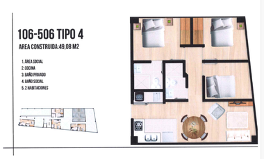 apartamento en venta en centro. Cod V5601
